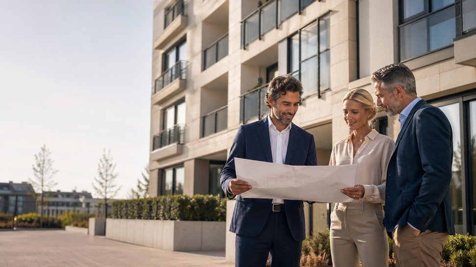 Modernes Wohnhaus von außen