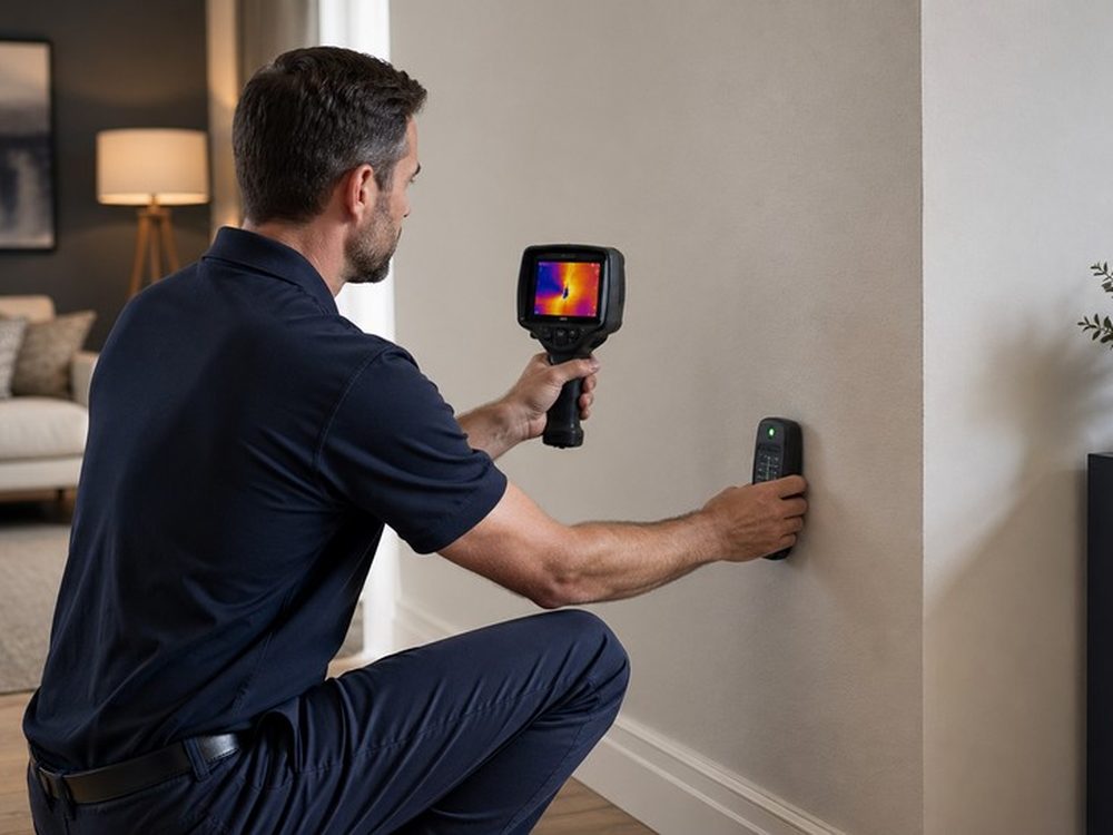 Feuchtemessung mit Wärmebildkamera