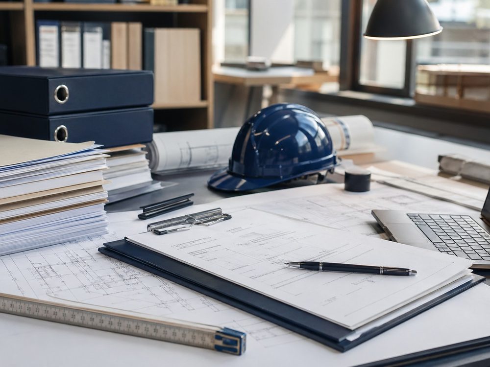 Plan- und Aufmaßprüfung am Schreibtisch